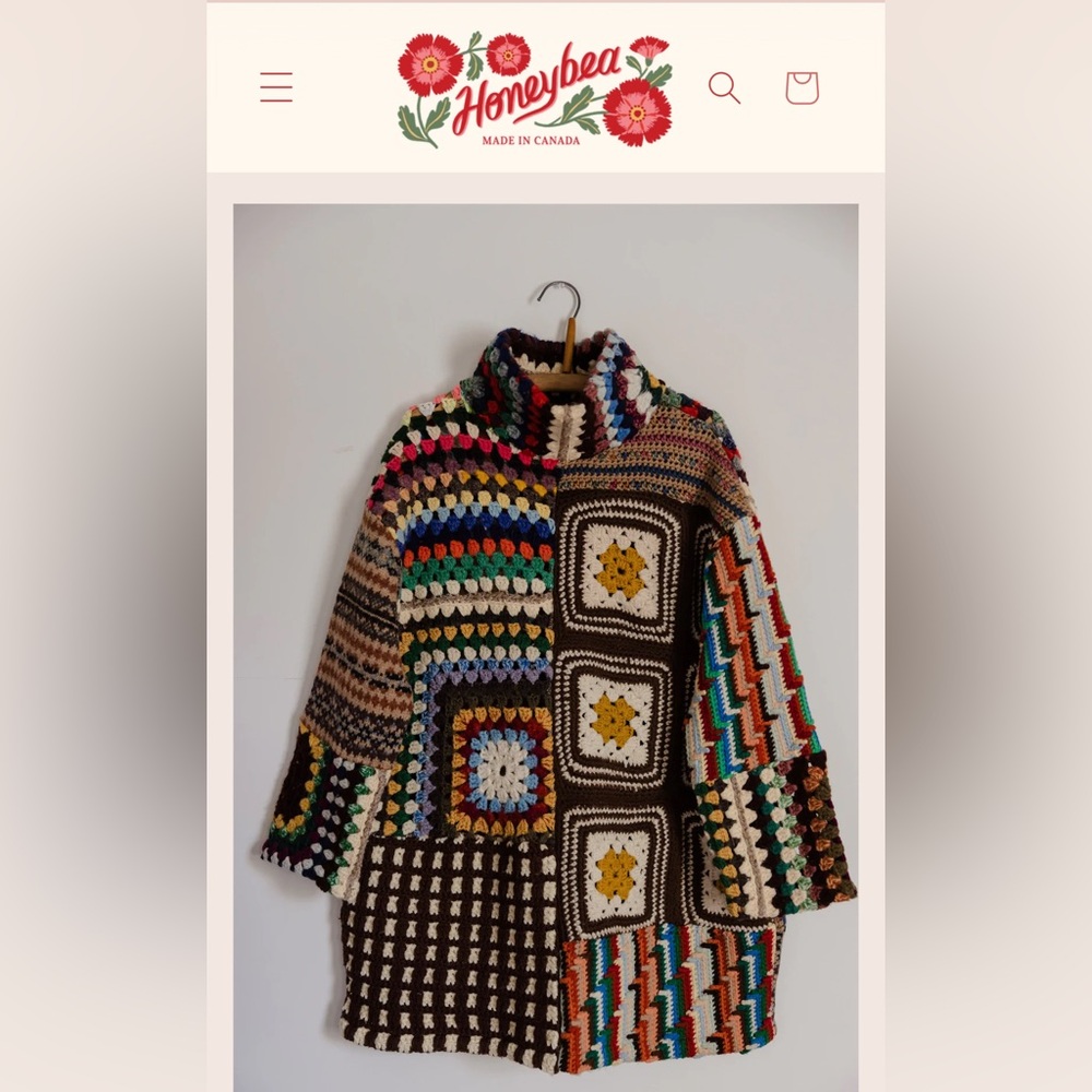 the honeybea shop Patchwork Pullover sweater - image 3